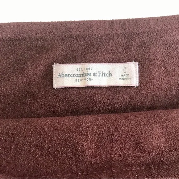 Abercrombie | Suede Box Pleat Skirt - Picture 3 of 3